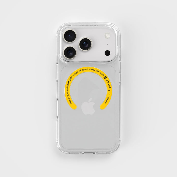 MagSafe Ring & Clear Case Bundle - Donate 60,000L Of Clean Water | charity:water