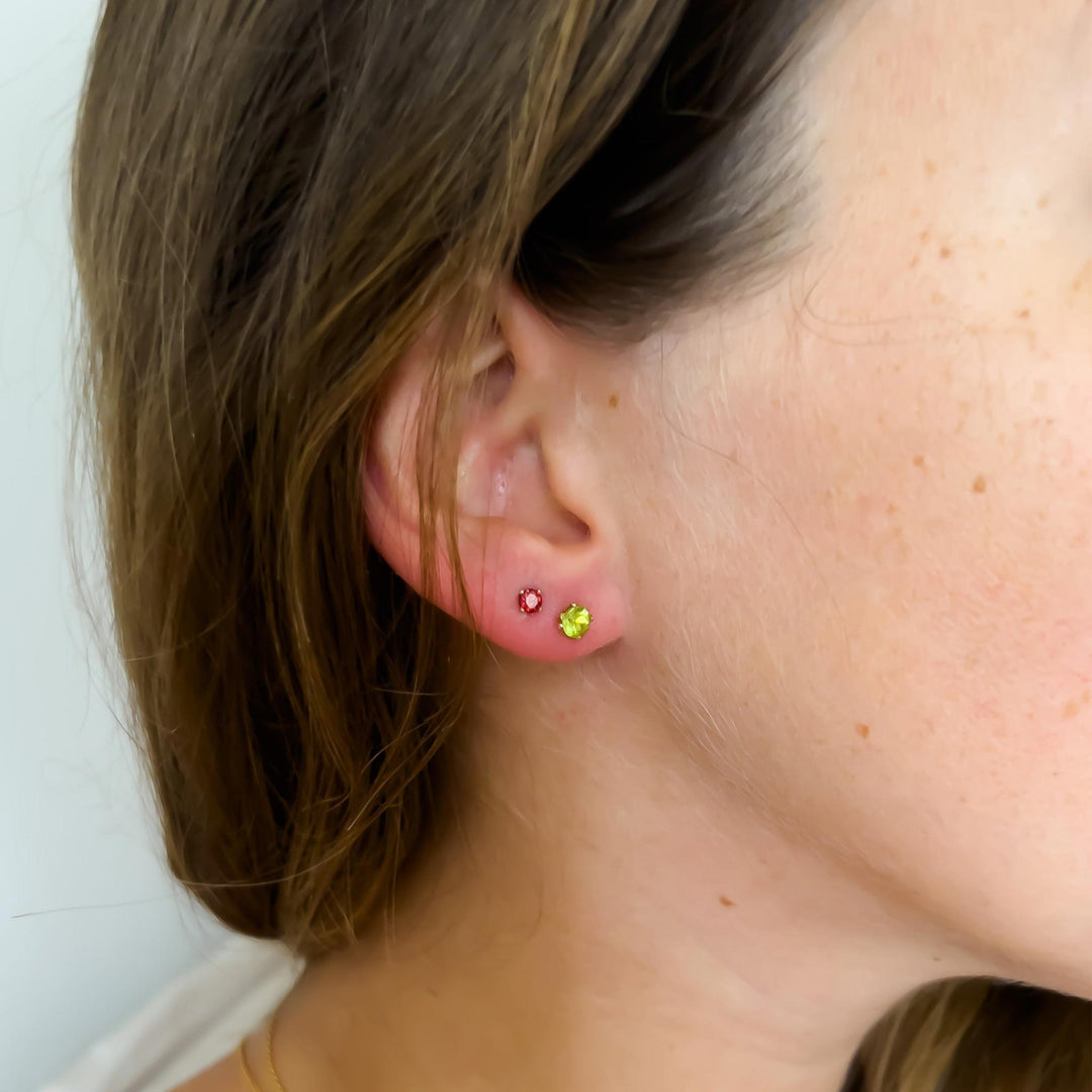 Saphir-Stecker Geburtsstein-Ohrringe, Gold – Silver | By Lunar James