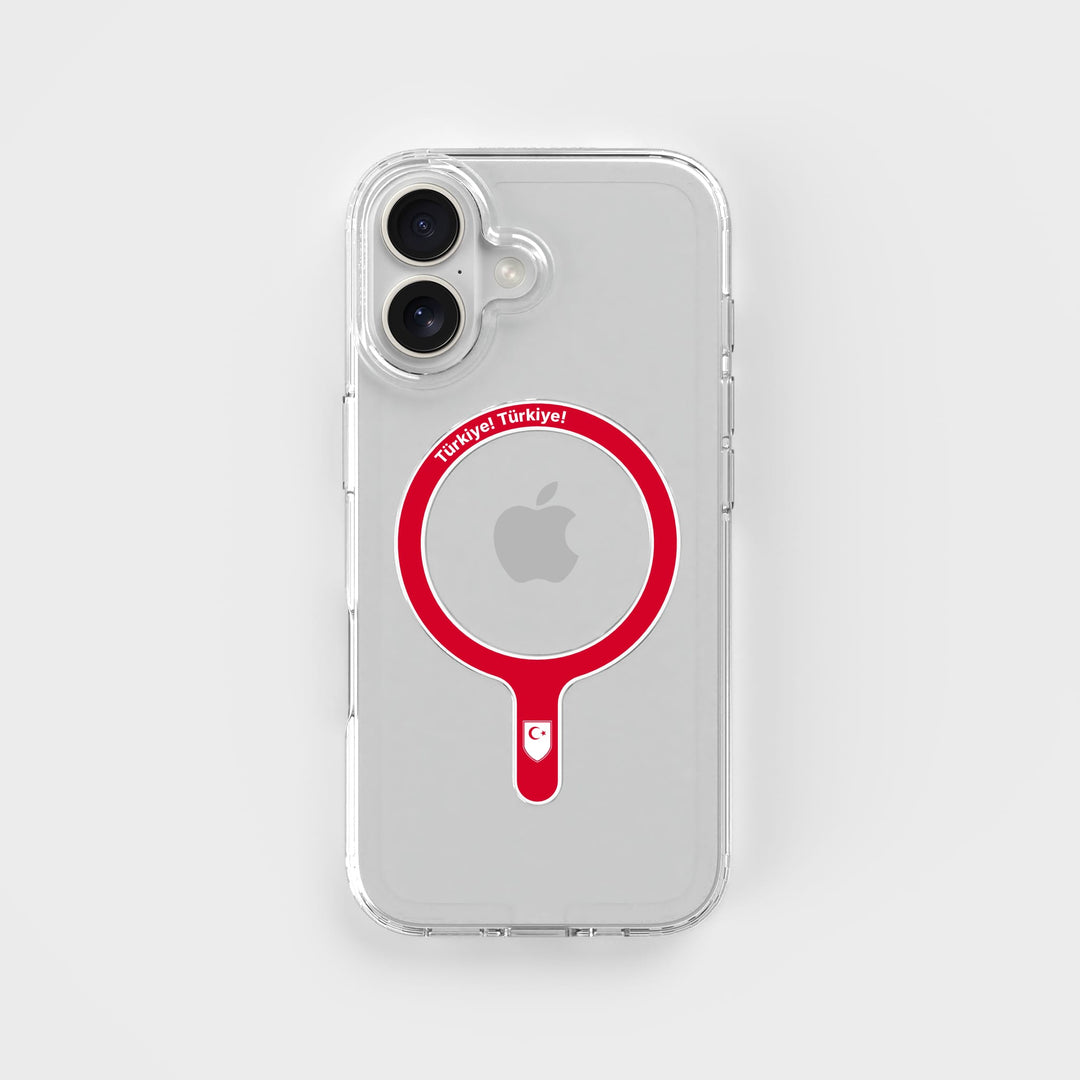 Türkiye Türkiye - Abnehmbarer MagSafe-Ring & Klares Handyhüllen-Bundle