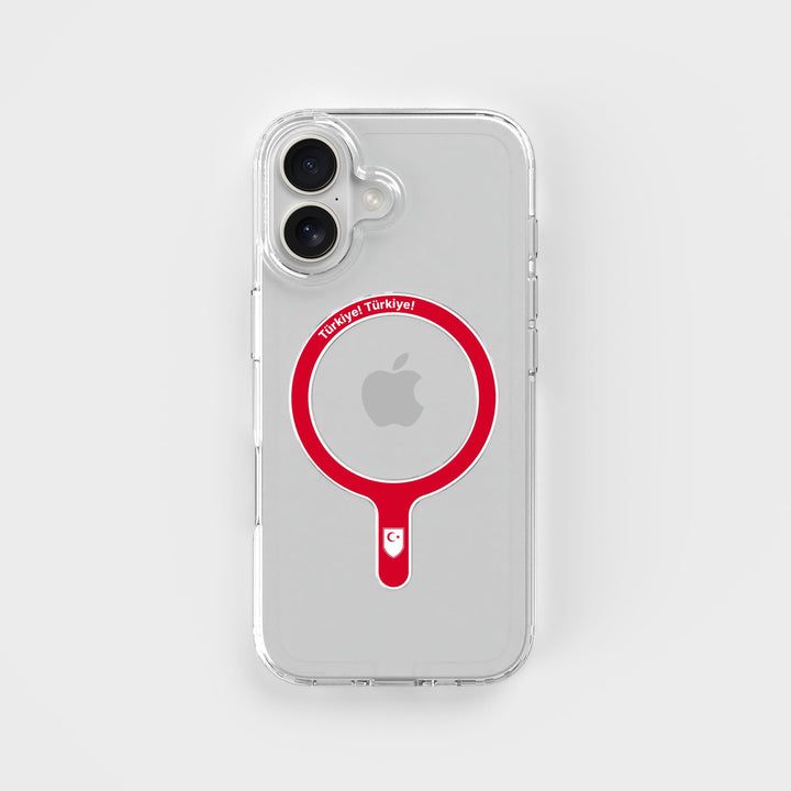 Türkiye Türkiye - Abnehmbarer MagSafe-Ring & Klares Handyhüllen-Bundle