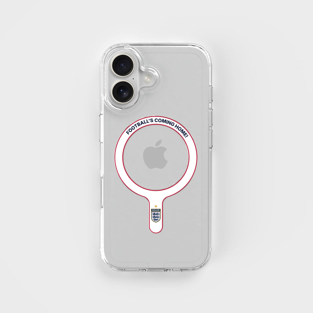 Football's Coming Home - Removable MagSafe Ring & Clear Phone Case Bundle