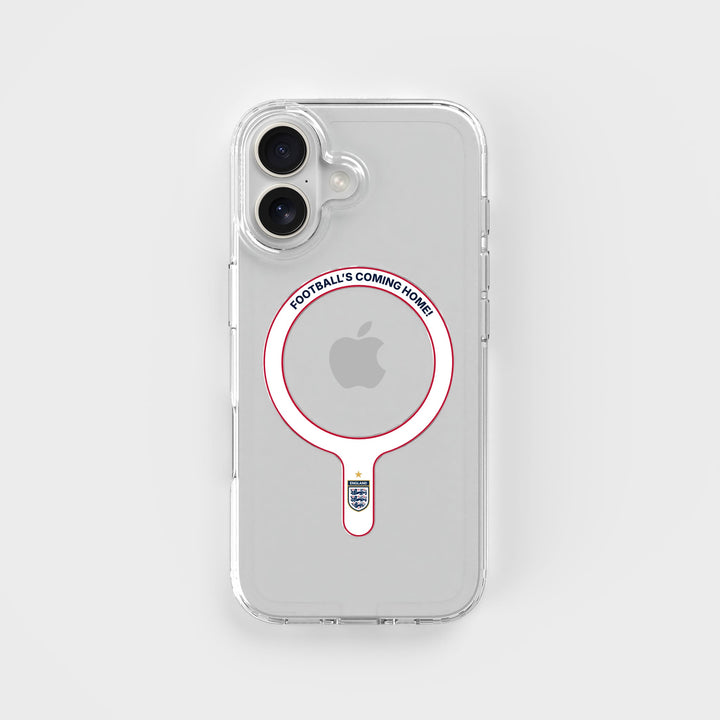 Football's Coming Home - Removable MagSafe Ring & Clear Phone Case Bundle