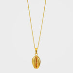 Gold Shell Pendant Necklace - Cowrie | By Lunar James