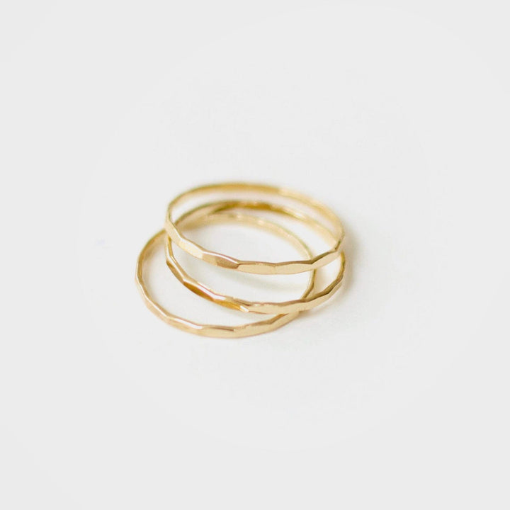 Aria - Gold Diamond Style Ringstack