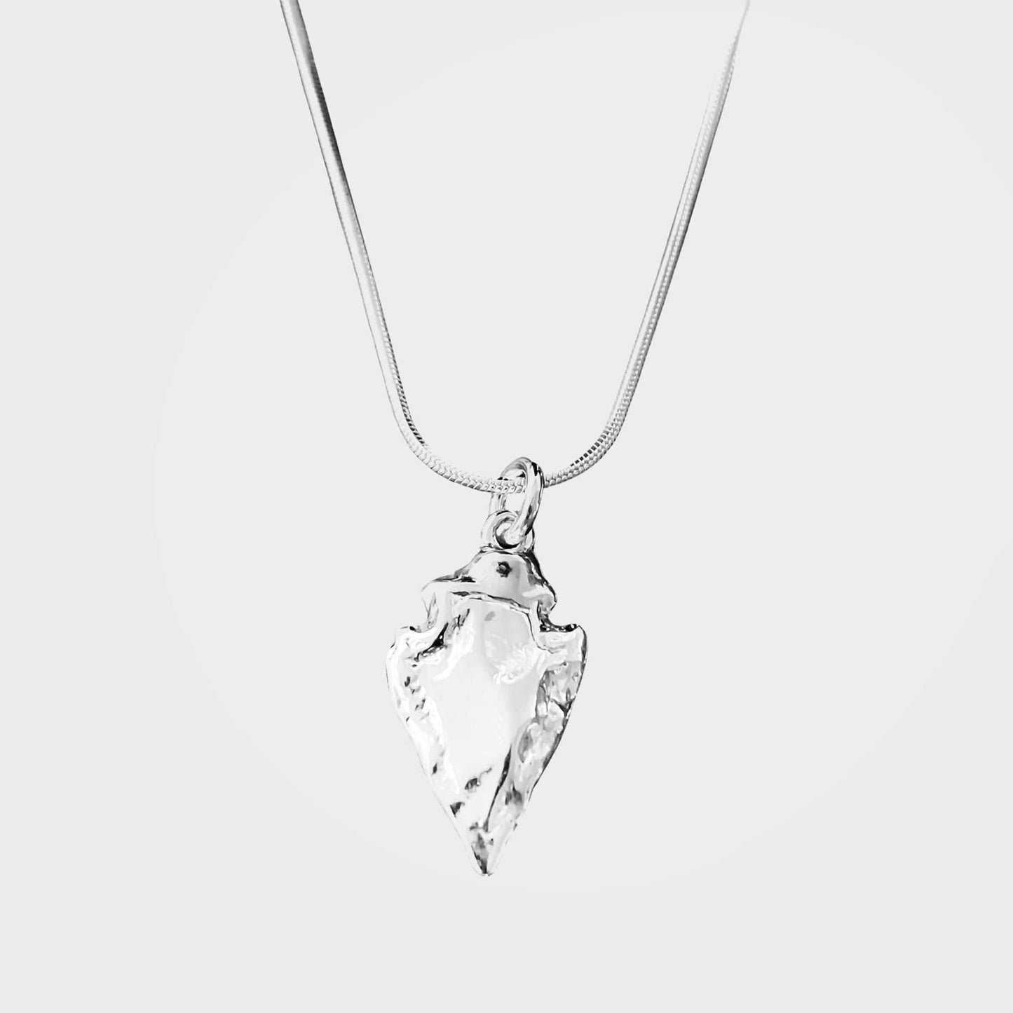 Organic Arrow Necklace, Arra - Silver | By Lunar James