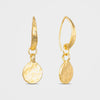 Organic Moon Earrings, Daira - Gold | By Lunar James