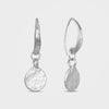 Organic Moon Earrings, Daira - Silver | By Lunar James