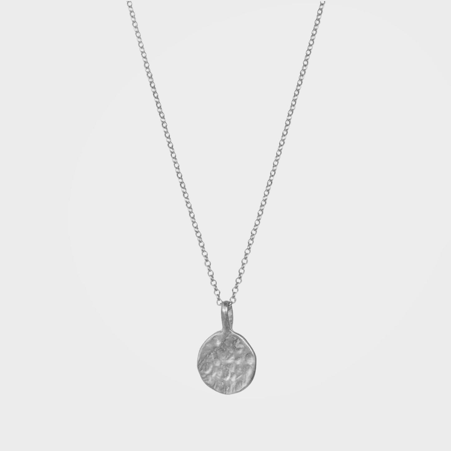 Bio-Mond-Anhänger Halskette, Daira – Silber | By Lunar James