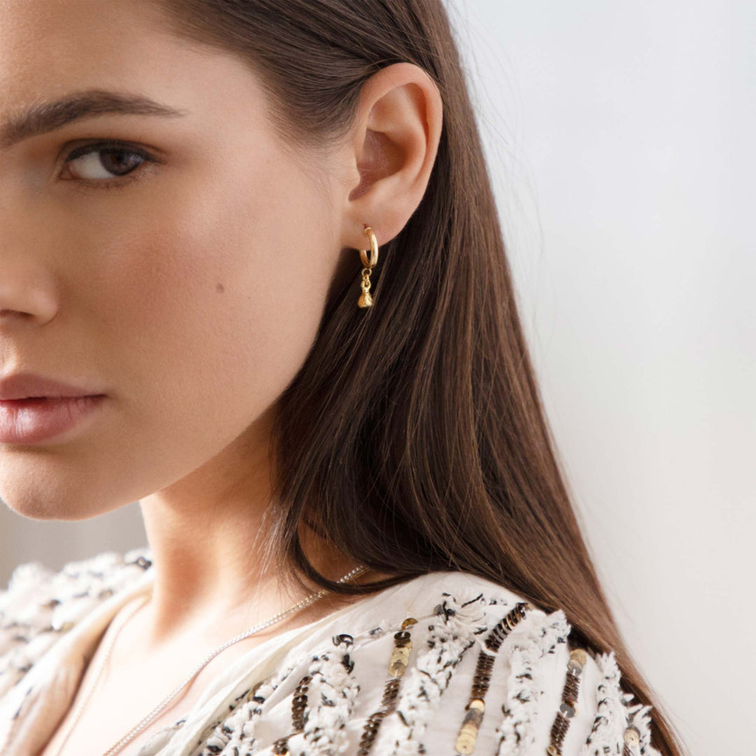 Organische Druppel Oorbellen, Tara - Zilver | Door Lunar James