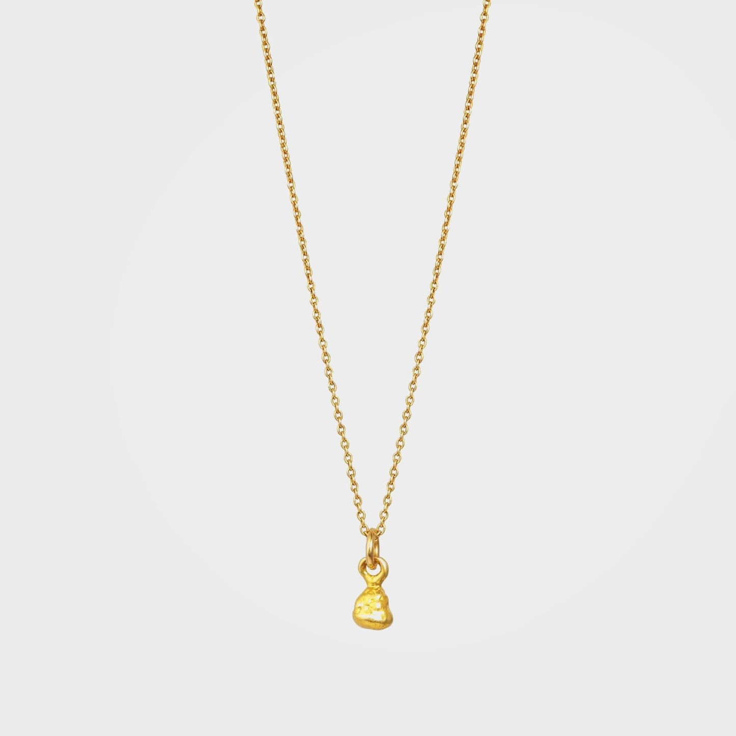 Organic Teardrop Necklace, Tara - Gold | By Lunar James