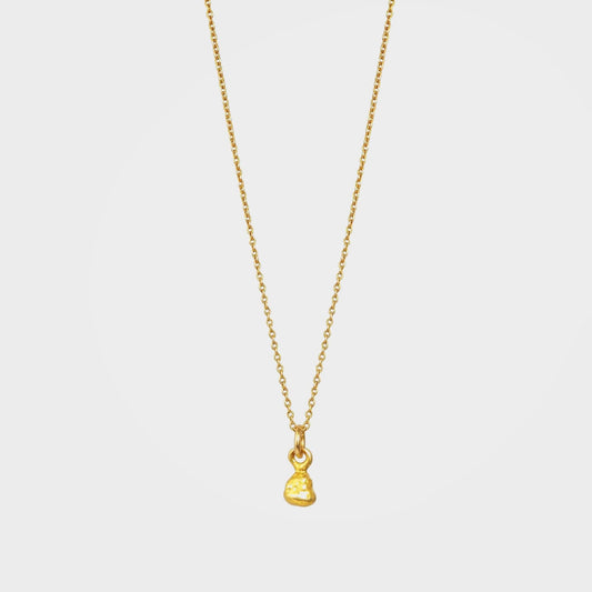 Organic Teardrop Necklace, Tara - Gold | By Lunar James