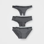 6er-Pack Damen-Unterwäsche in Anthrazit - Bikini, Hipster, Tanga | TENCEL™