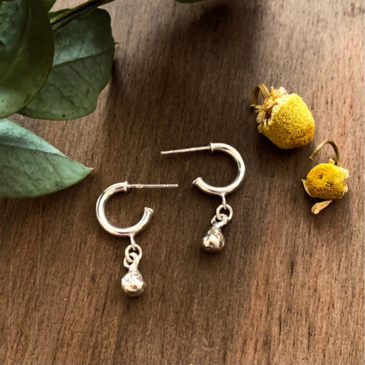 Organische Druppel Oorbellen, Tara - Zilver | Door Lunar James