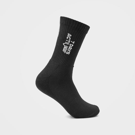 Black Cotton Socks by 7Days Active