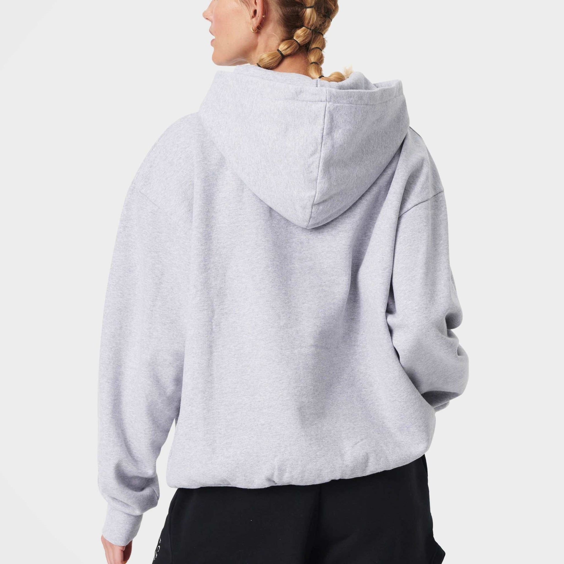 Heather Grey Organic Cotton Hoodie by 7Days Active