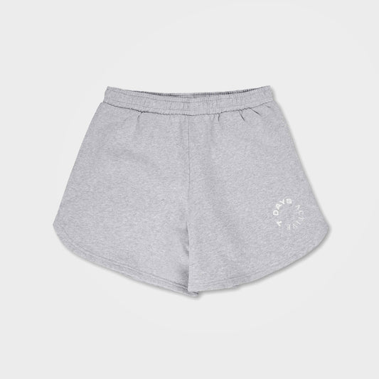 Heather Grey Organic Cotton Sweat Shorts by 7Days Active