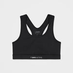 Sport-BH, Schwarz, Stretchiger Trainings-BH – By 7Days Active