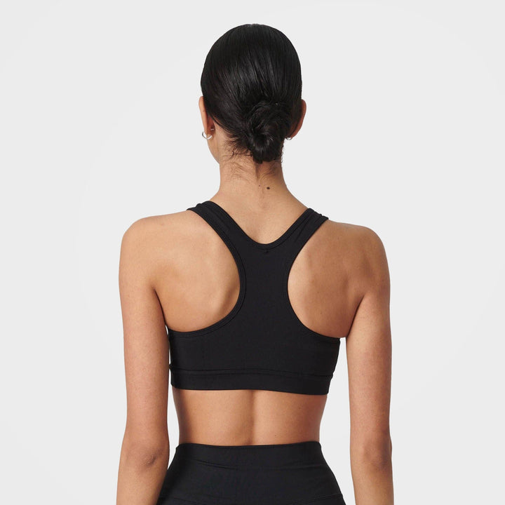 Black Sports Bra, Strechy Training Bra by 7Days Active