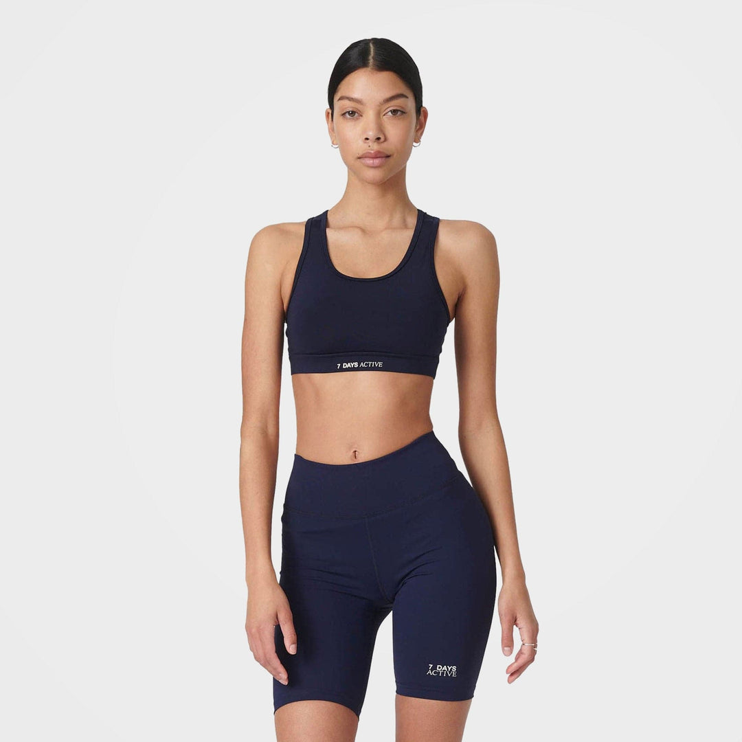 Navy Sports Bra, Strechy Training Bra by 7Days Active