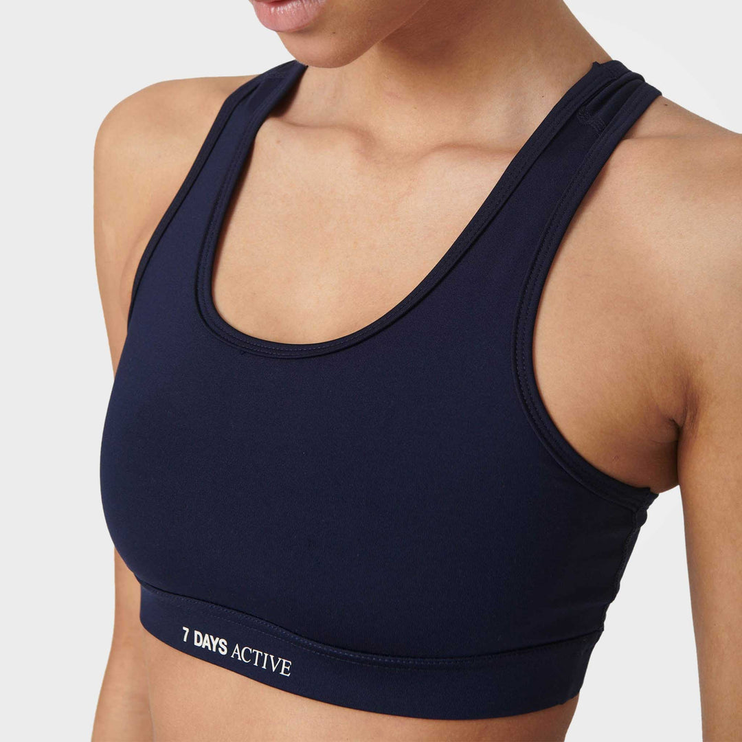 Navy Sports Bra, Strechy Training Bra by 7Days Active