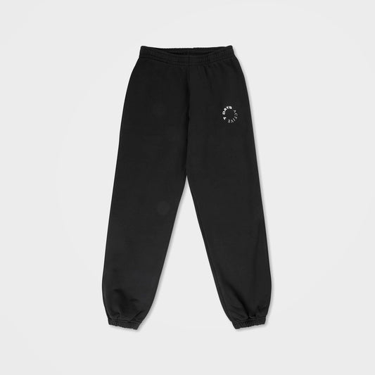 Black Organic Cotton Sweatpants by 7Days Active