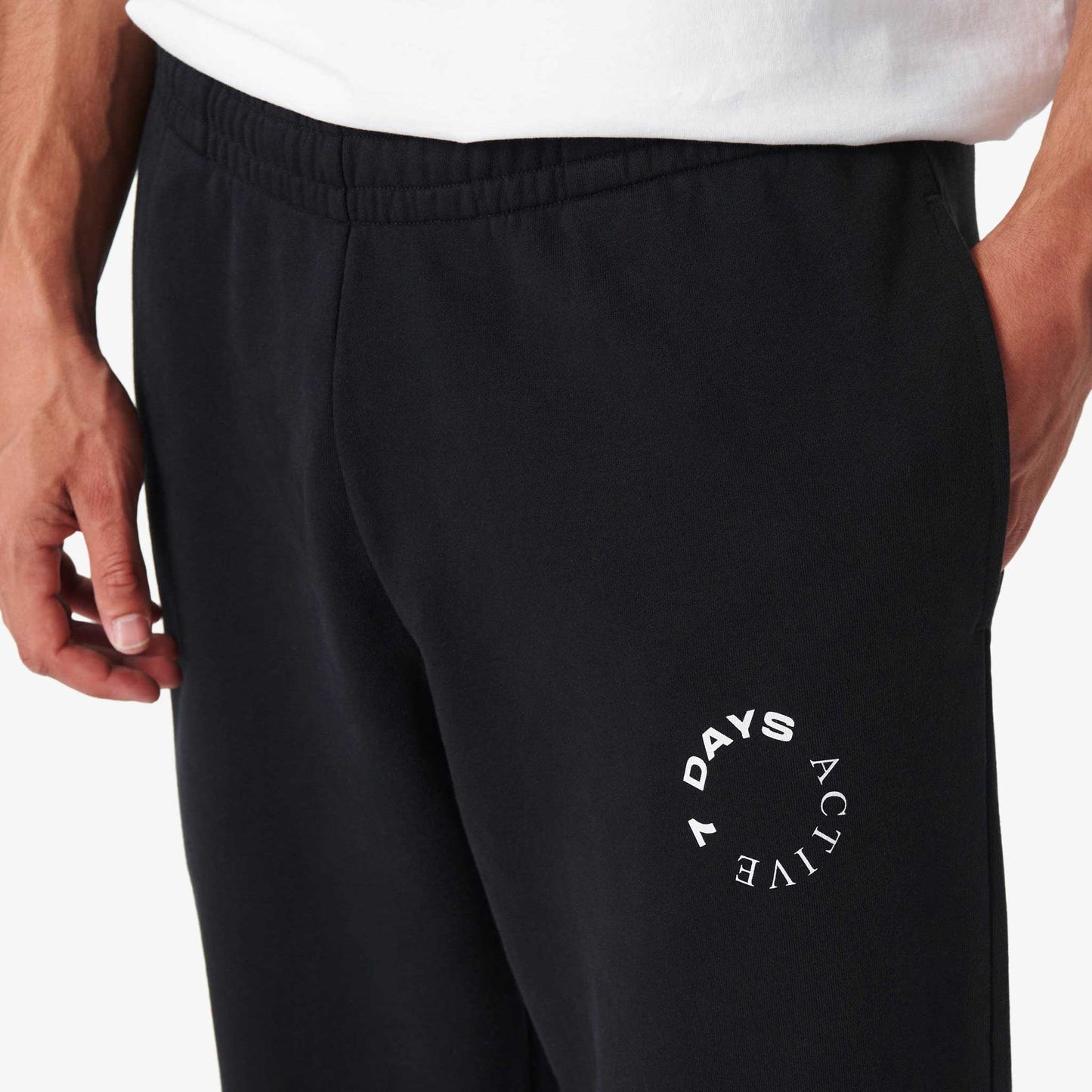 Black Organic Cotton Sweatpants by 7Days Active