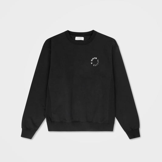 Black Organic Cotton Sweatshirt by 7Days Acitve