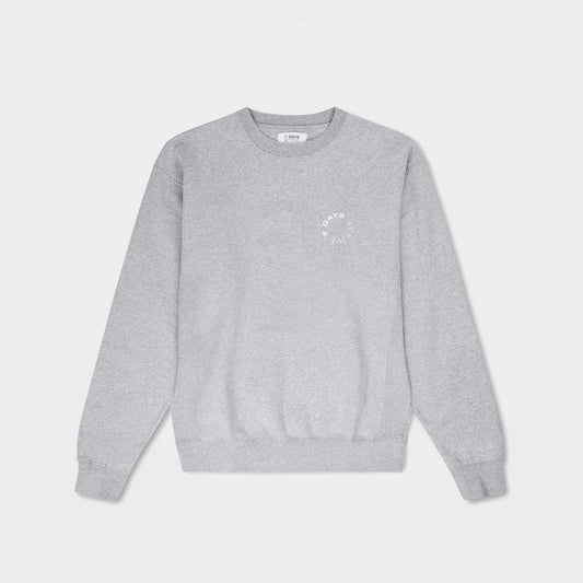 Heather Grey Organic Cotton Sweatshirt by 7Days Acitve