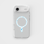 Pippi - Horse Pattern - Abnehmbarer MagSafe-Ring & Klares Handyhüllen-Bundle