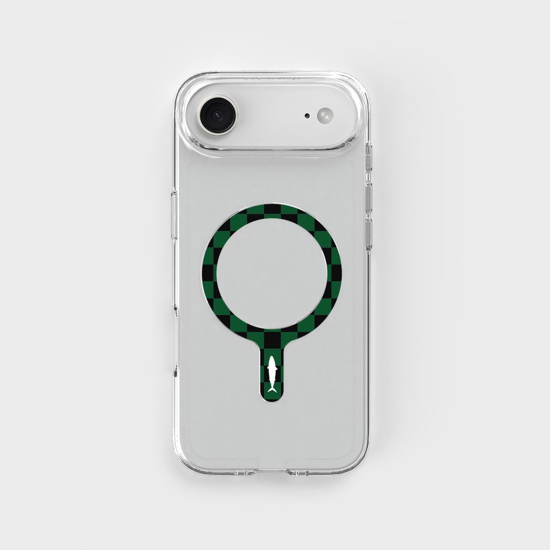 Grönsvart Göteborg Removable MagSafe Ring & Circular Clear Phone Case Bundle