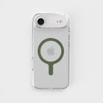 Moss Green - Removable MagSafe Ring & Clear Phone Case Bundle