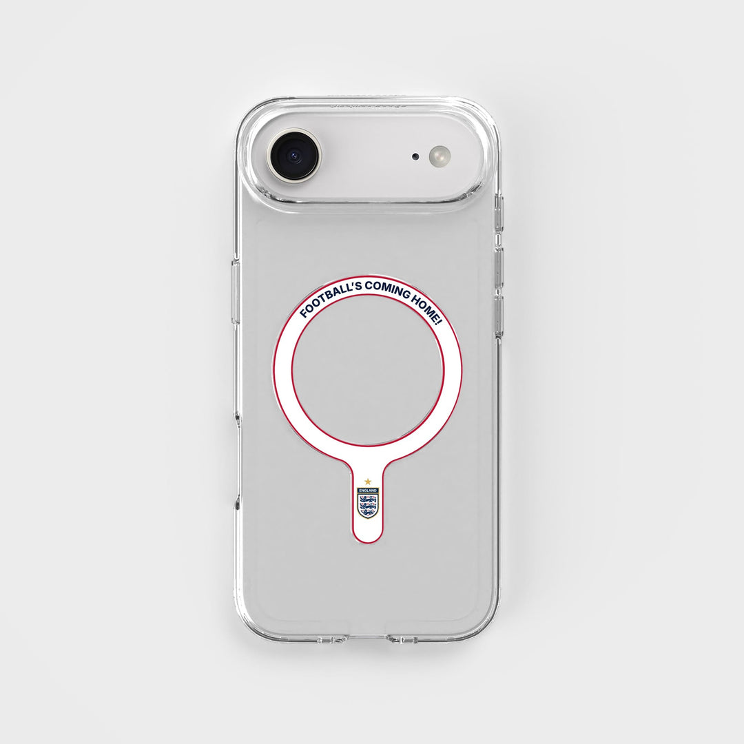 Football's Coming Home - Removable MagSafe Ring & Clear Phone Case Bundle