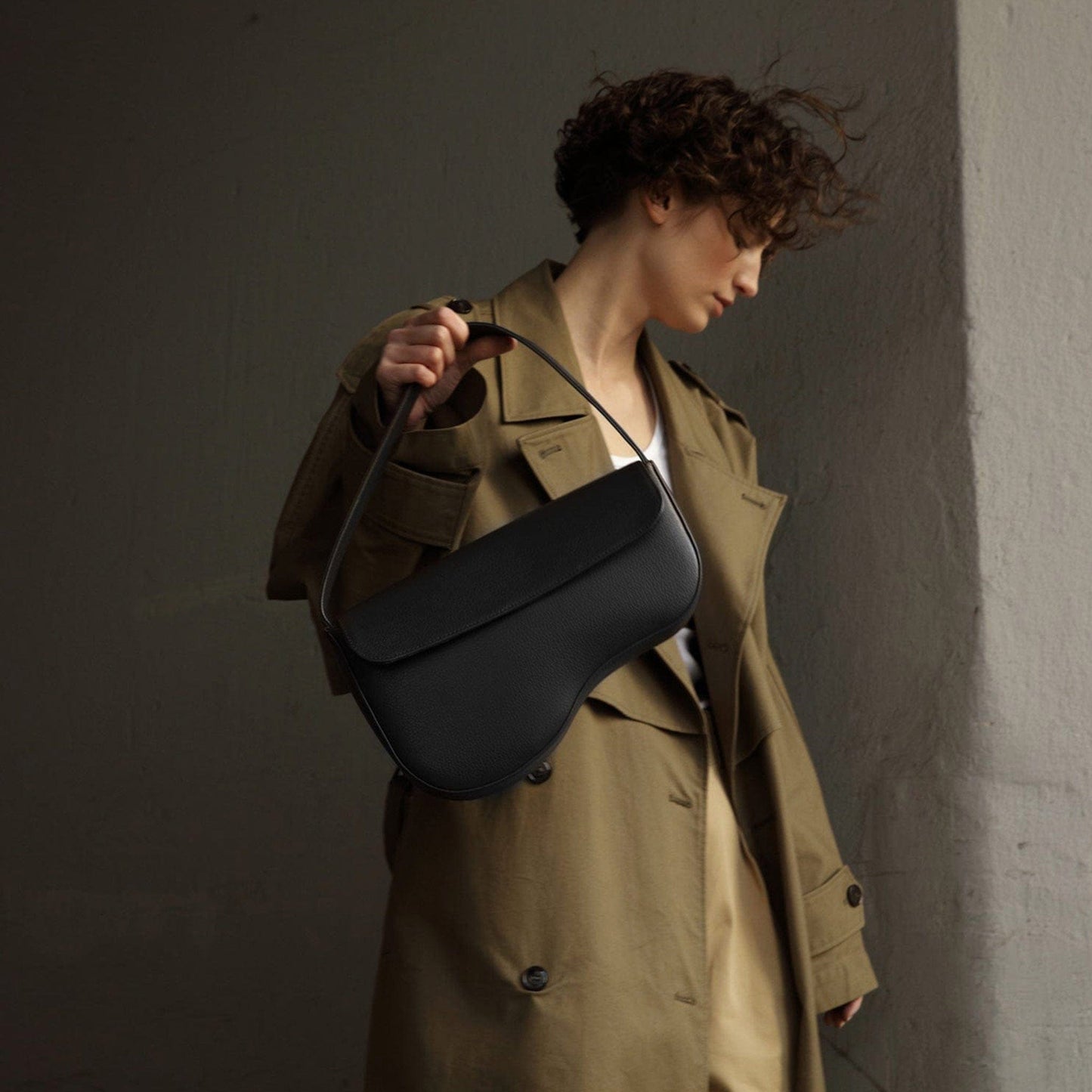 Women's Handbag, Clover | Black - By ASK