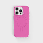 iPhone 16 Pro Getöntes Candy-Pink Rundes Transparentes Handyhüllen-Design | CLRPRTCT™
