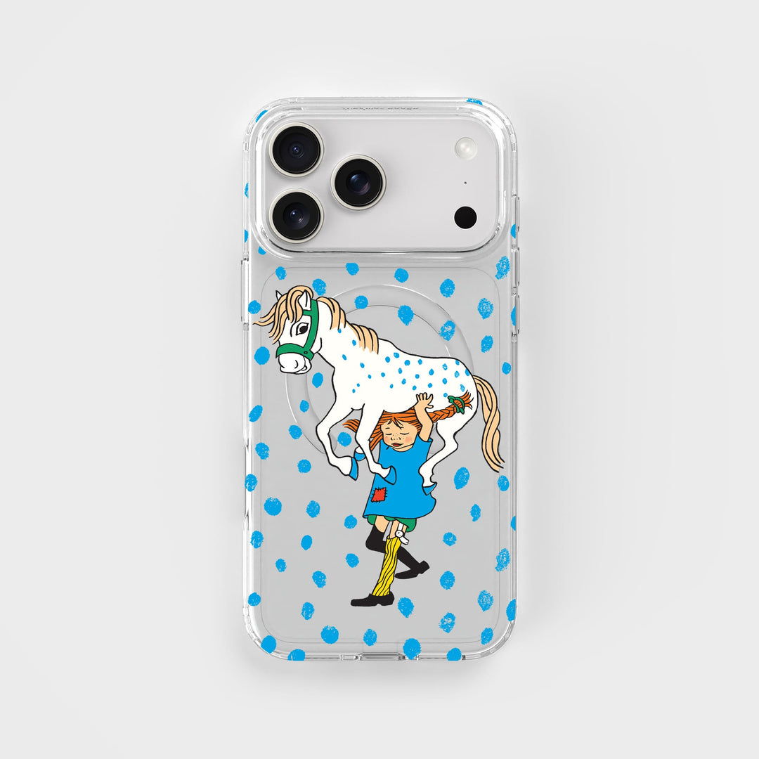 iPhone 17 Pro Max Pippi - Carrying Horse Circular Clear Phone Case | CLRPRTCT™ €35.00