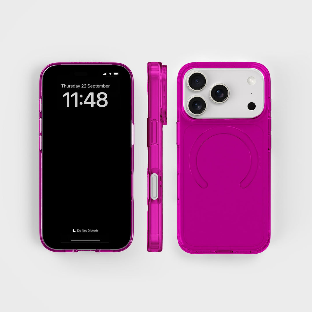 iPhone 18 Pro Purple Getint Circulair Transparant Telefoonhoesje | CLRPRTCT™