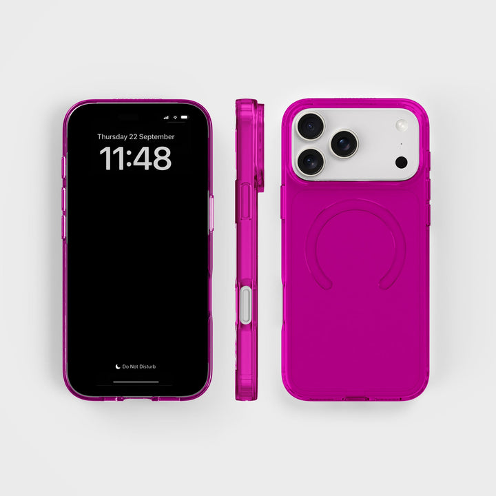 iPhone 18 Pro Max Purple Getint Circulair Transparant Telefoonhoesje | CLRPRTCT™
