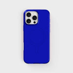 iPhone 16 Pro Max Getöntes Kobaltblau Rundes Klare Handyhülle | CLRPRTCT™