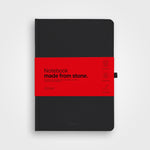 Stone paper notebook - A5 Hardcover, Charcoal black
