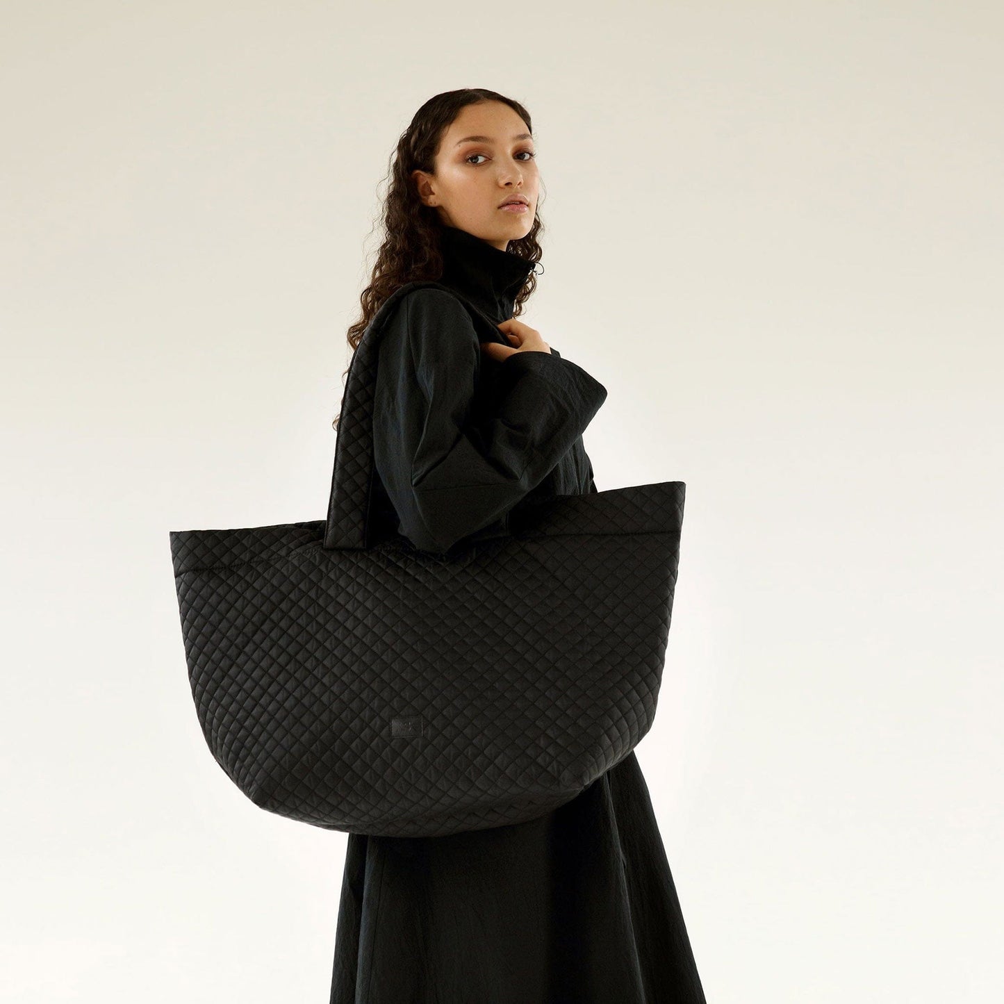 Carry-All Tote Bag, Emma | Black - By ASK