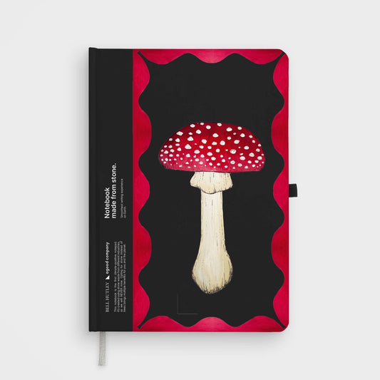 Stone paper notebook - A5 Hardcover, Bell Hutley | Red Mushroom