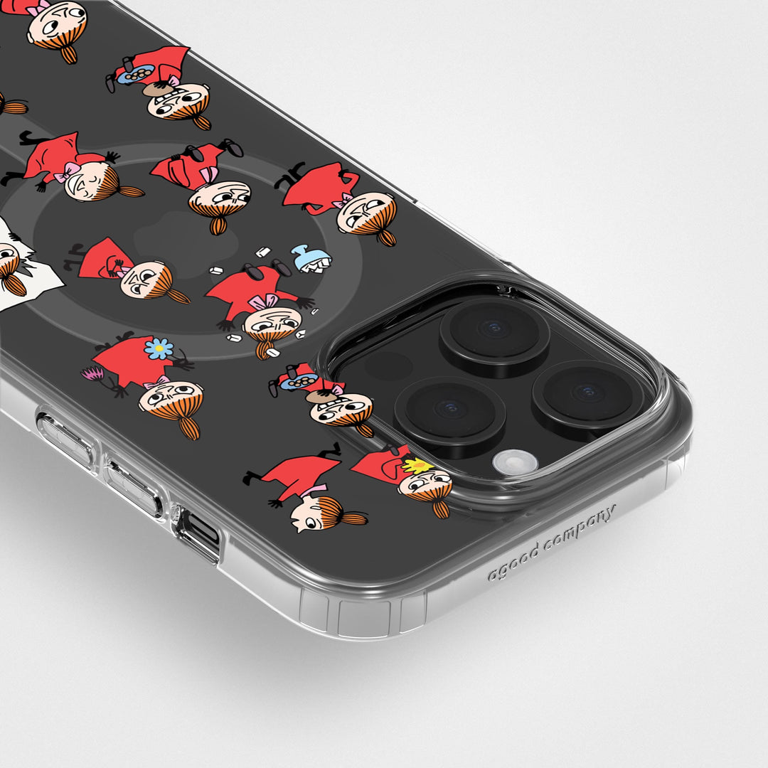 iPhone 15 Pro Kleine My - Mumin | Transparente Handyhülle, rund, recycelt - CLRPRTCT™