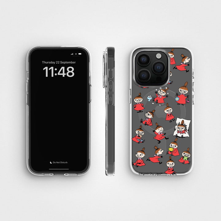 iPhone 15 Pro Kleine My - Mumin | Transparente Handyhülle, rund, recycelt - CLRPRTCT™