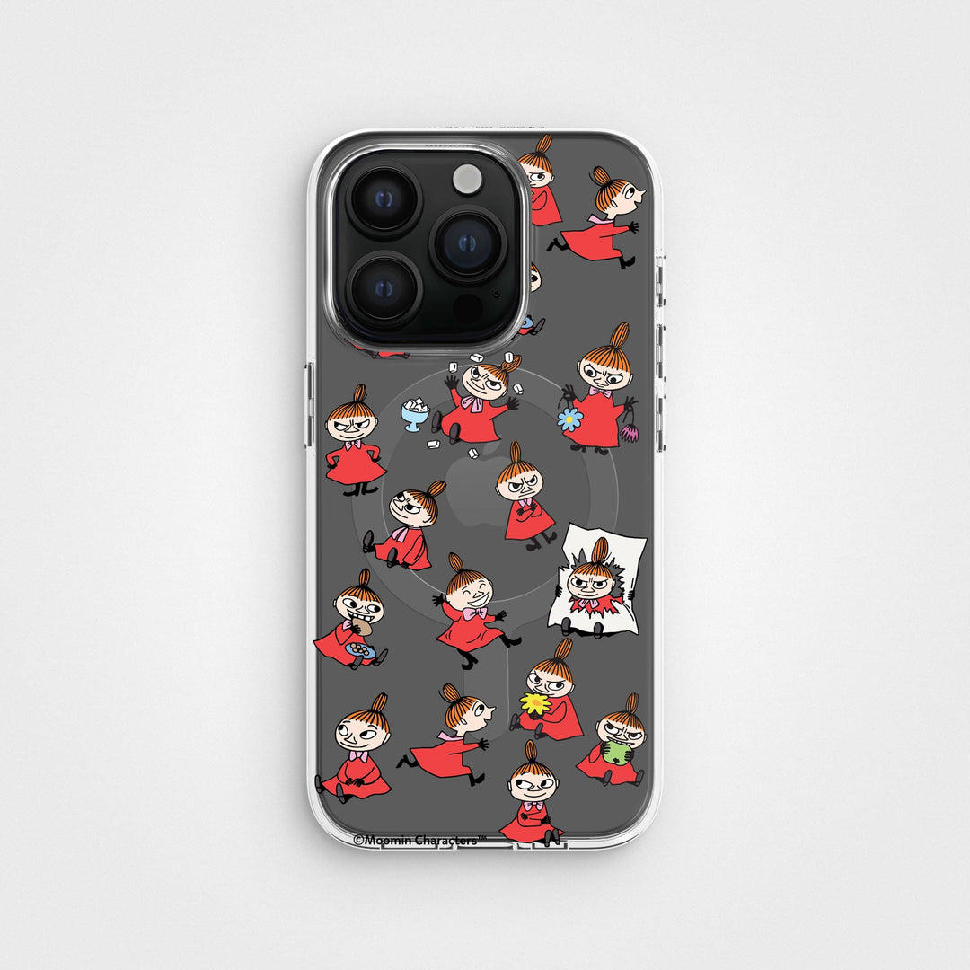 iPhone 15 Pro Kleine My - Mumin | Transparente Handyhülle, rund, recycelt - CLRPRTCT™