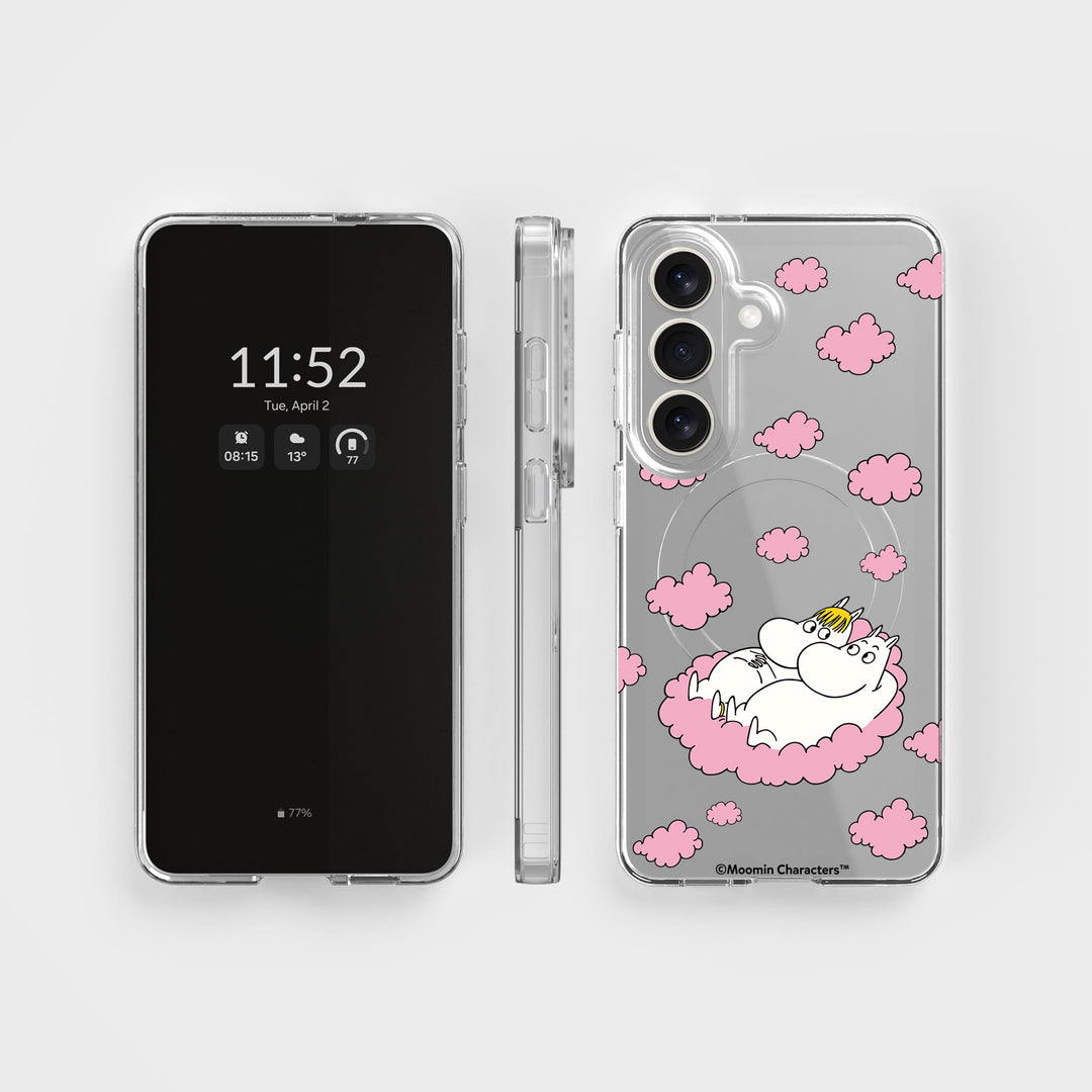 Samsung S26 Love In The Clouds - Moomin | Circular Clear Phone Case, Recycled - CLRPRTCT™