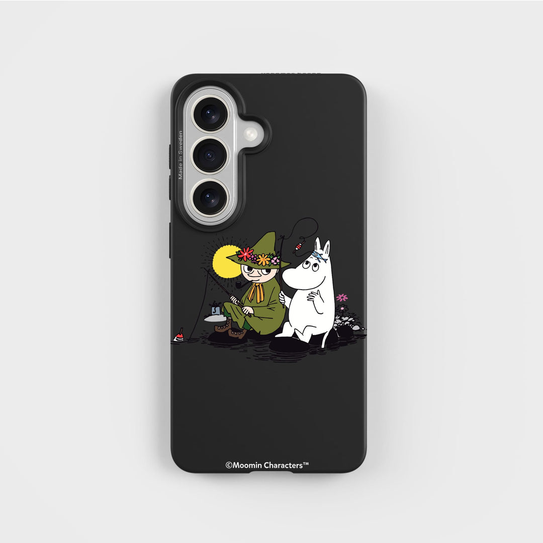 Samsung S26 Snufkin Fishing - Moomin | Plant-based phone case - PLNTPRTCT™