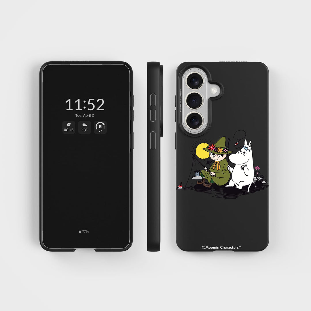 Samsung S26 Snufkin Fishing - Moomin | Plant-based phone case - PLNTPRTCT™