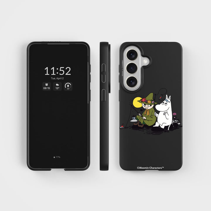 Samsung S26 Snufkin Fishing - Moomin | Plant-based phone case - PLNTPRTCT™