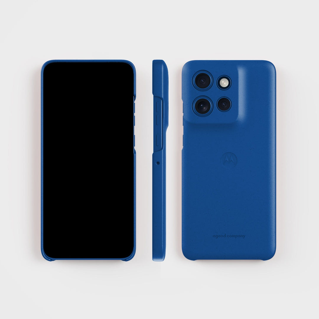 Motorola telefoonhoesje op plantaardige basis - 2 meter valbescherming | Nautical Blue - PLNTPRTCT ™