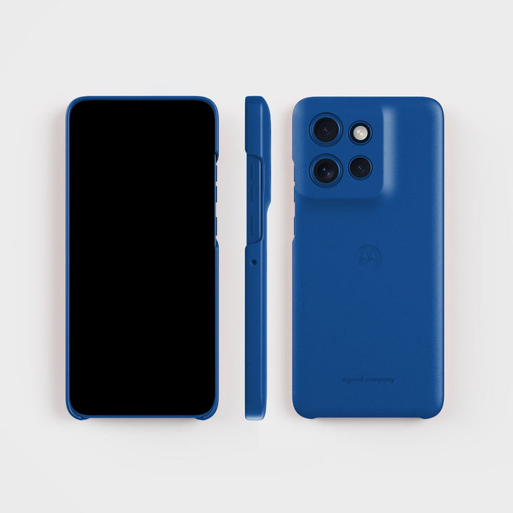 Motorola telefoonhoesje op plantaardige basis - 2 meter valbescherming | Nautical Blue - PLNTPRTCT ™